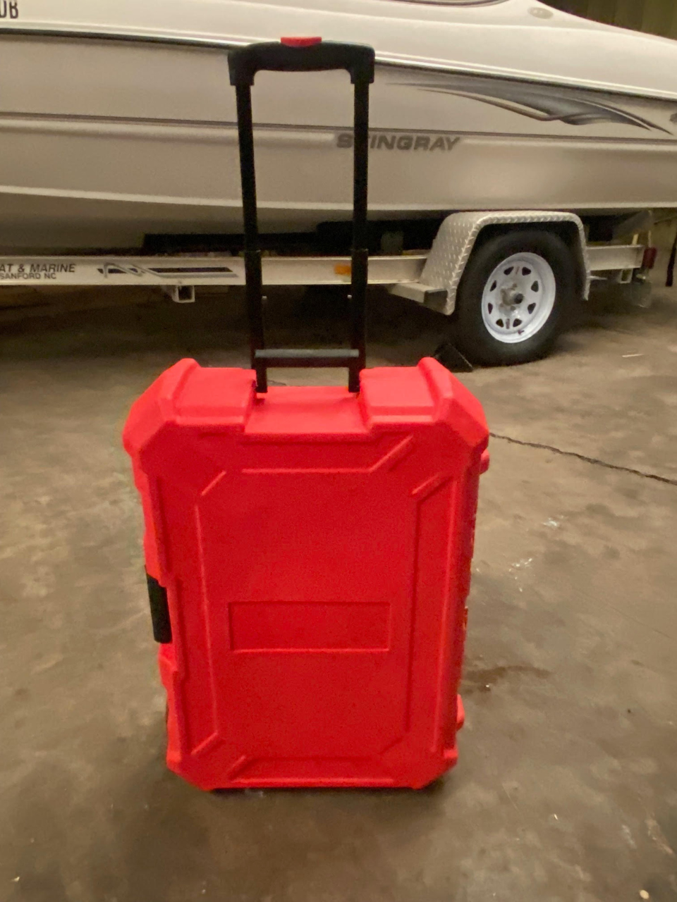 Battery Powered Sausage Dispensing Gun - Closed Case View