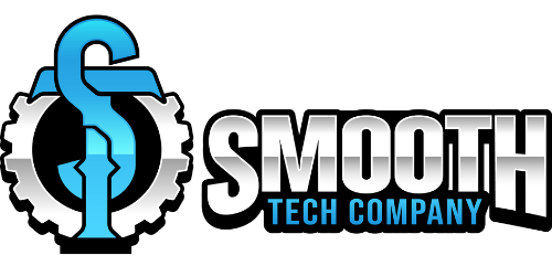 Smooth Tech Logo - Horizontal Chrome